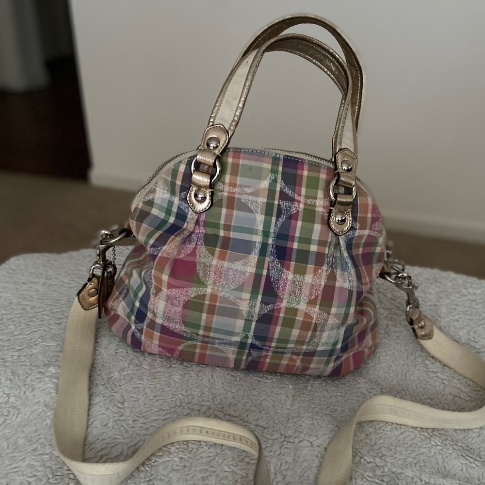 Authentic and beautiful Coach Poppy Madras